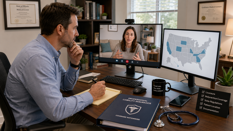 Medical Malpractice for Telehealth: How laws in 2026 affect doctors practicing across state lines.